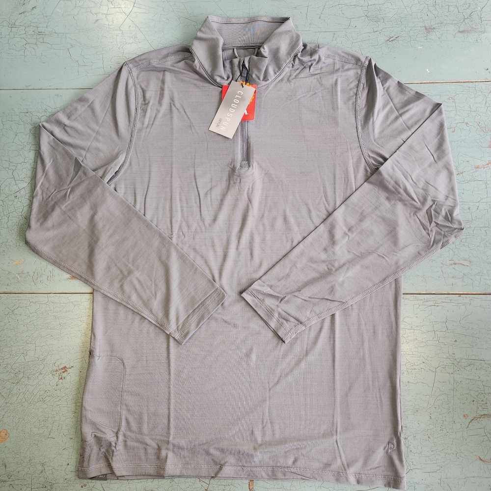 Puma 1/4 Zip Small Gray Cloudspun‎ Pullover